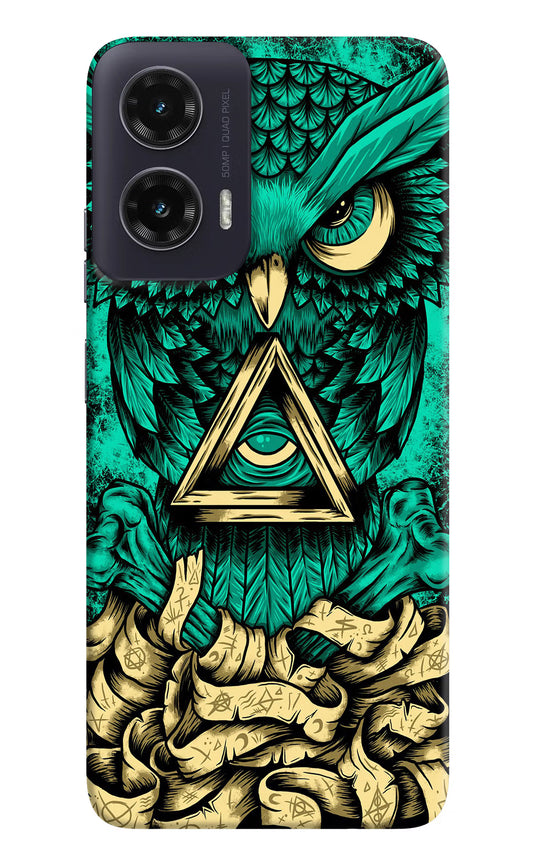 Green Owl Moto G35 5G Hard Case Back Cover by Casekaro