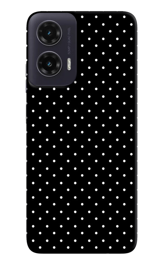 White Dots Moto G35 5G Hard Case Back Cover by Casekaro