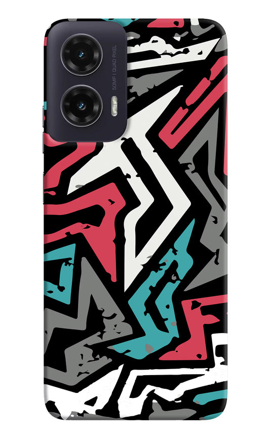 Geometric Graffiti Moto G35 5G Hard Case Back Cover by Casekaro
