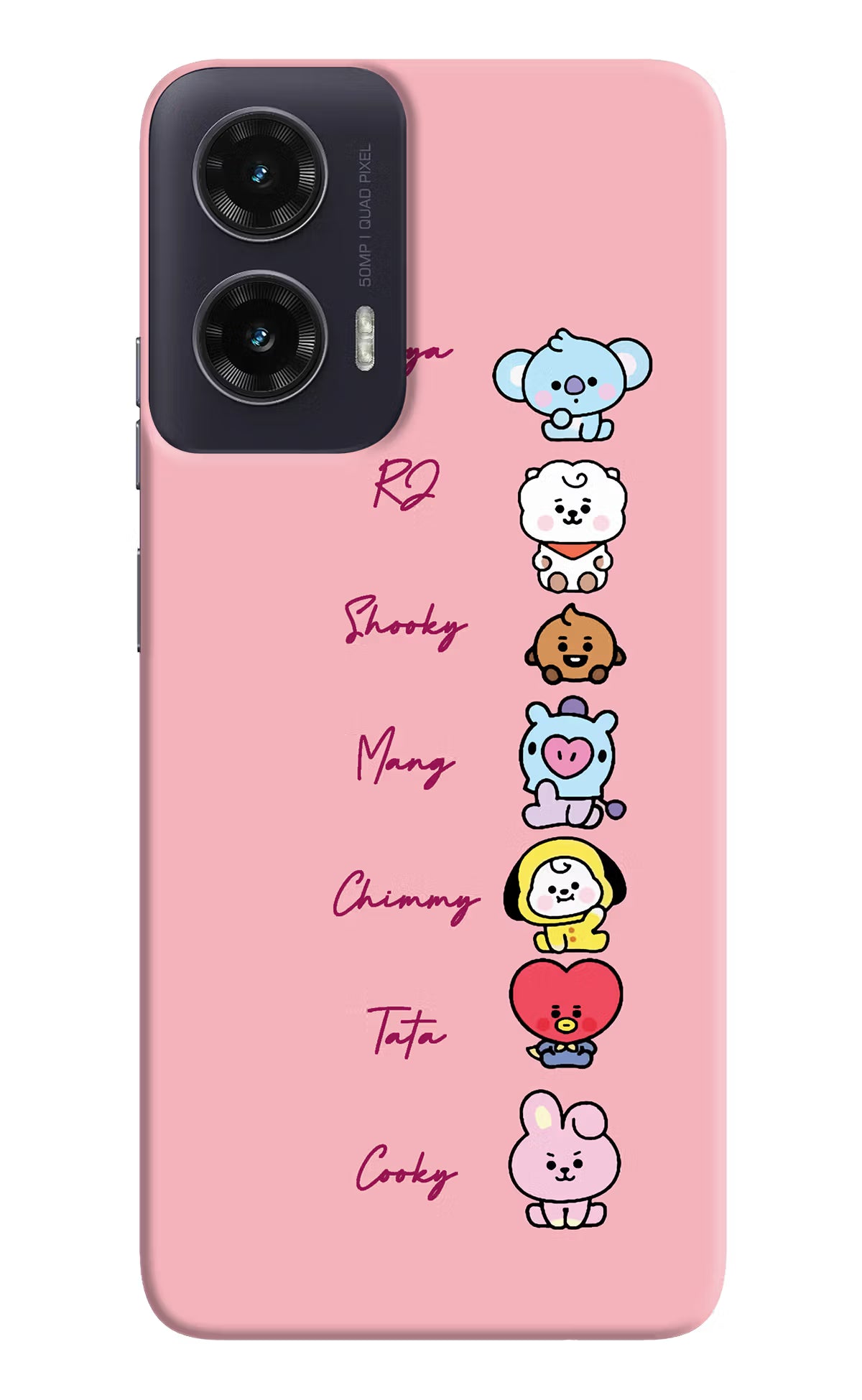 BTS names Moto G35 5G Hard Case Back Cover by Casekaro
