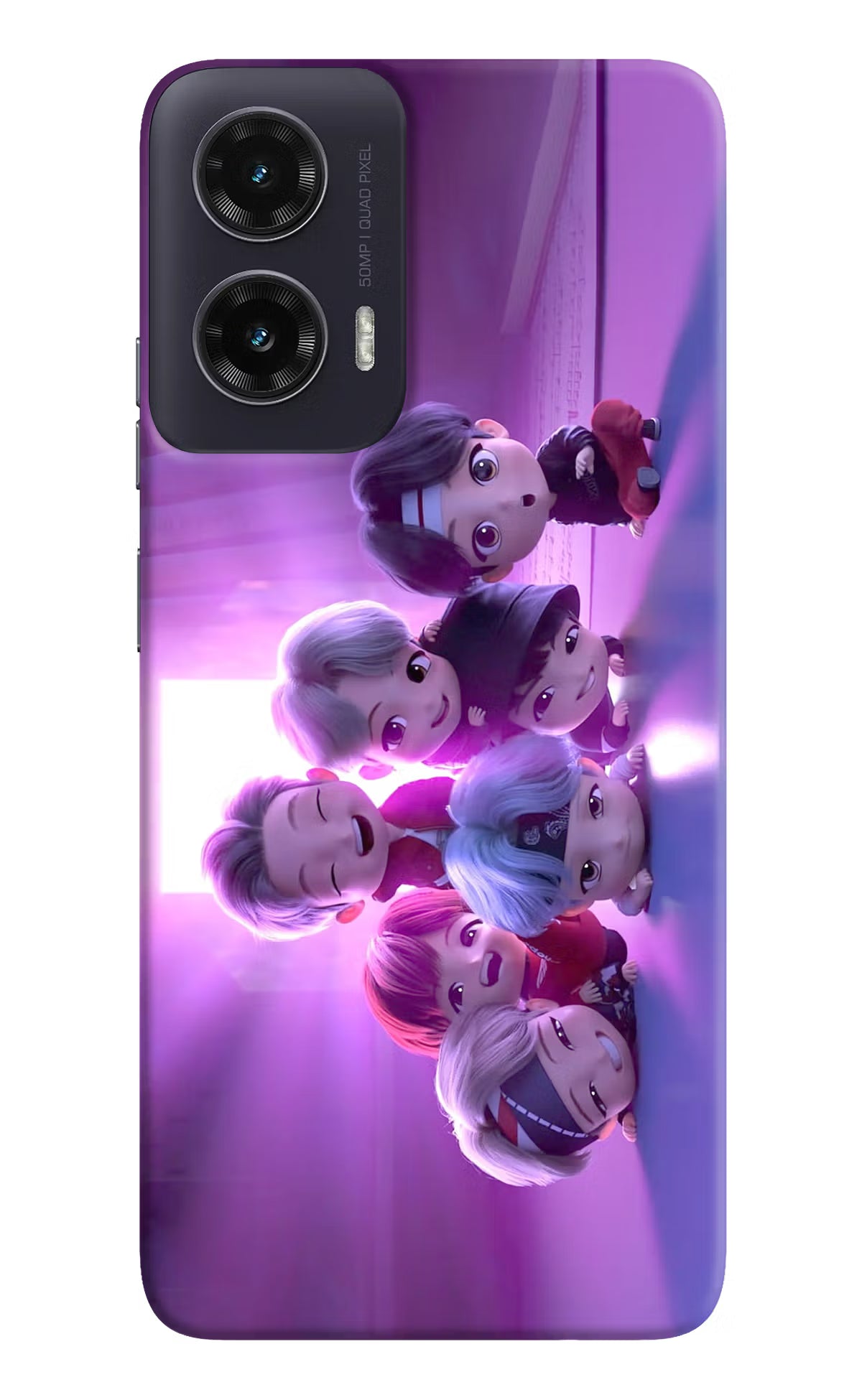 BTS Chibi Moto G35 5G Hard Case Back Cover by Casekaro