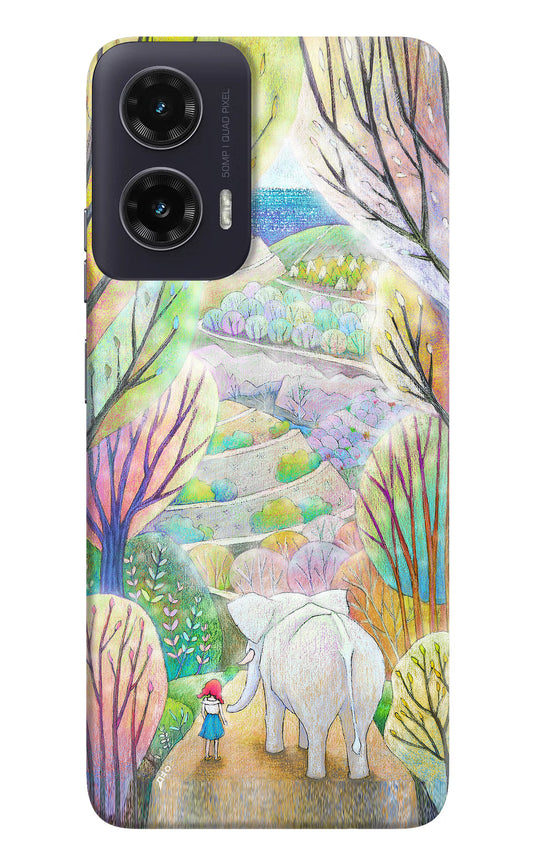 Nature Painting Moto G35 5G Hard Case Back Cover by Casekaro