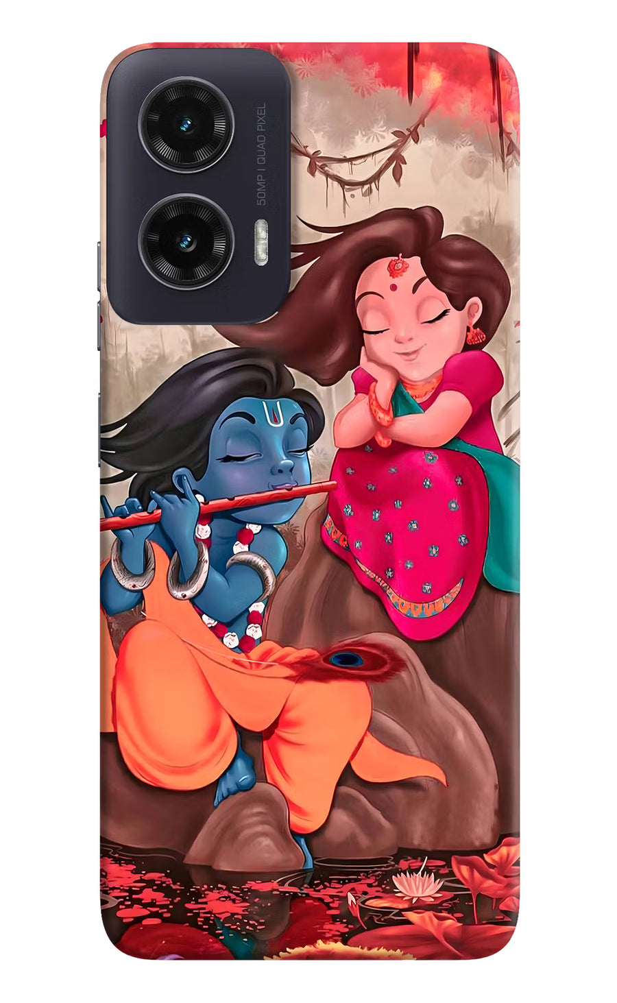 Radhe Krishna Moto G35 5G Back Cover, Hard case