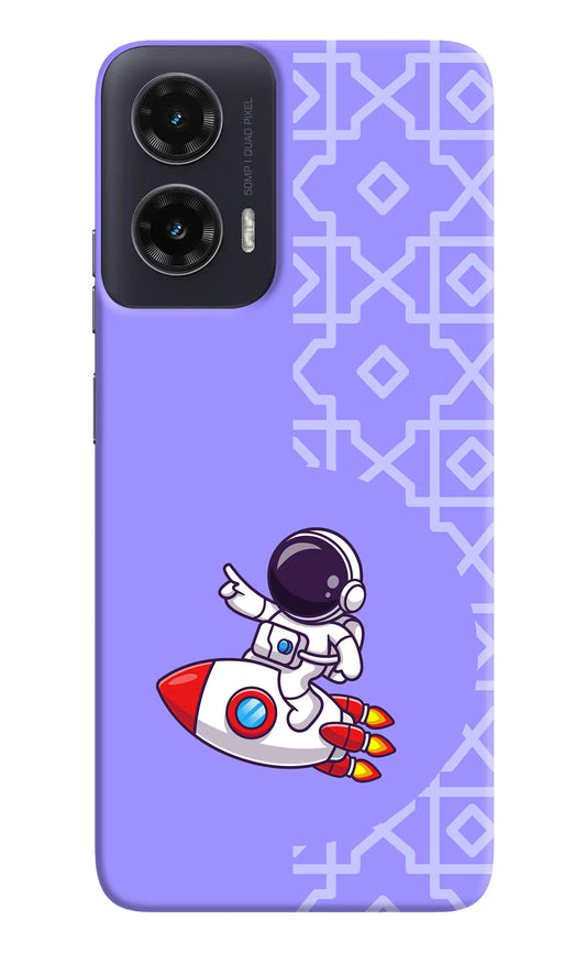 Cute Astronaut Moto G35 5G Hard Case Back Cover by Casekaro