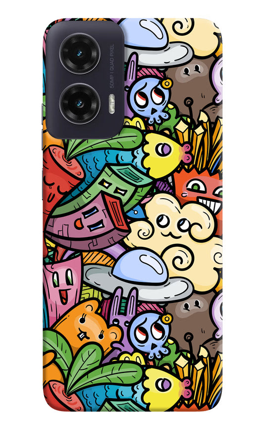 Veggie Doodle Moto G35 5G Hard Case Back Cover by Casekaro