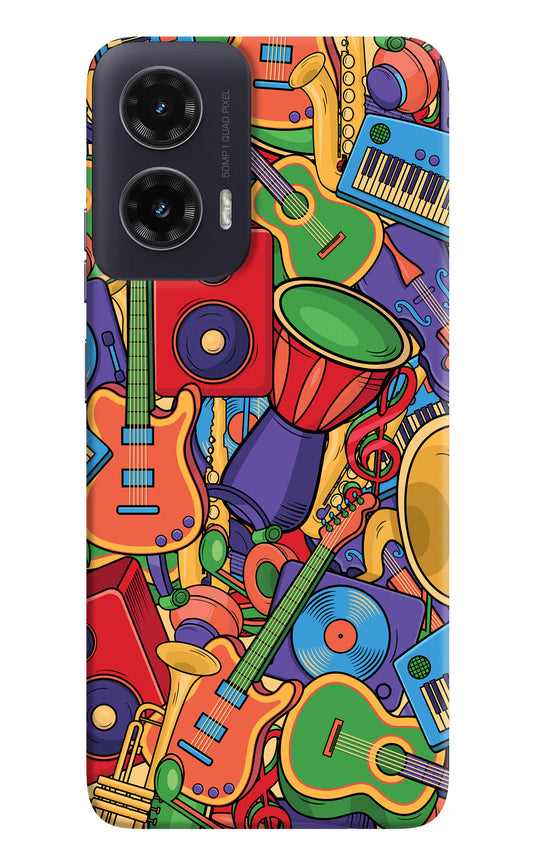 Music Instrument Doodle Moto G35 5G Hard Case Back Cover by Casekaro