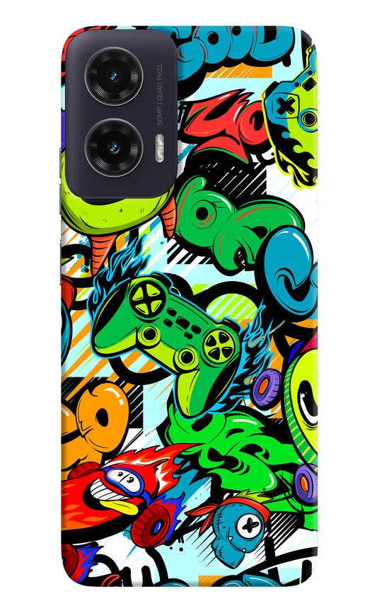 Game Doodle Moto G35 5G Hard Case Back Cover by Casekaro