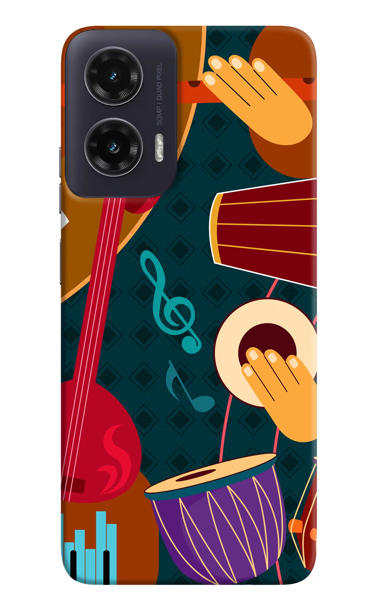Music Instrument Moto G35 5G Hard Case Back Cover by Casekaro