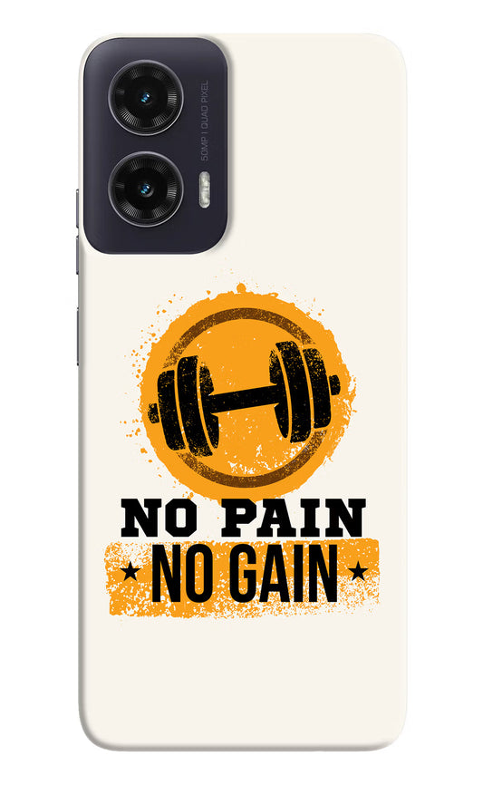 No Pain No Gain Moto G35 5G Hard Case Back Cover by Casekaro