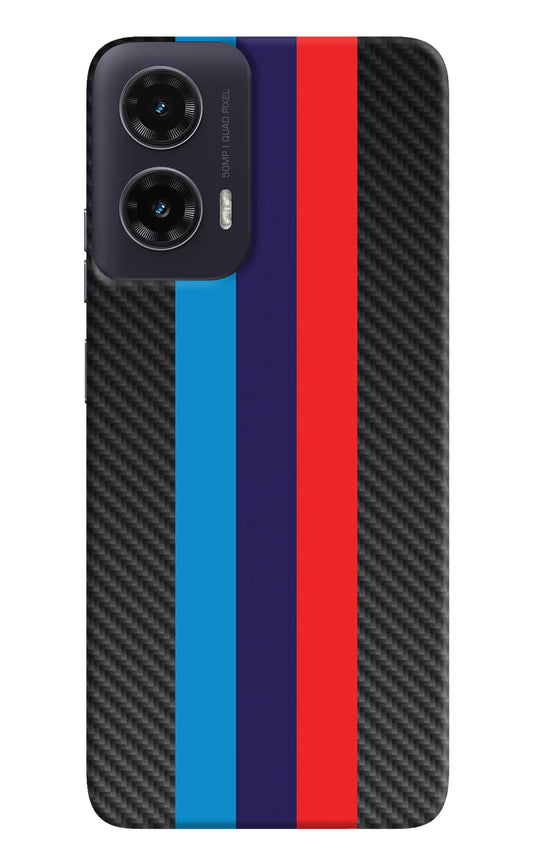 BMW Stripes Pattern Moto G35 5G Hard Case Back Cover by Casekaro