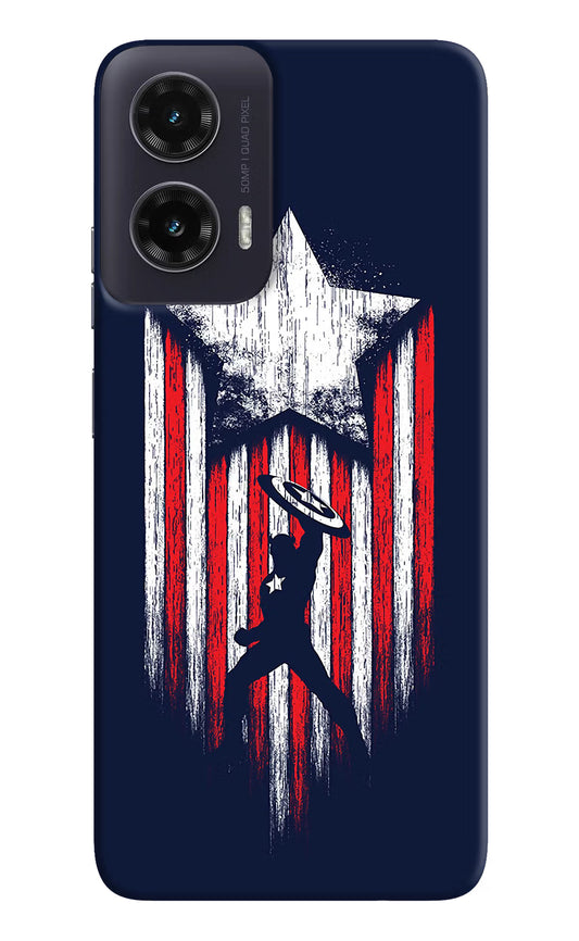 Captain America Marvel Art Moto G35 5G Hard Case Back Cover by Casekaro