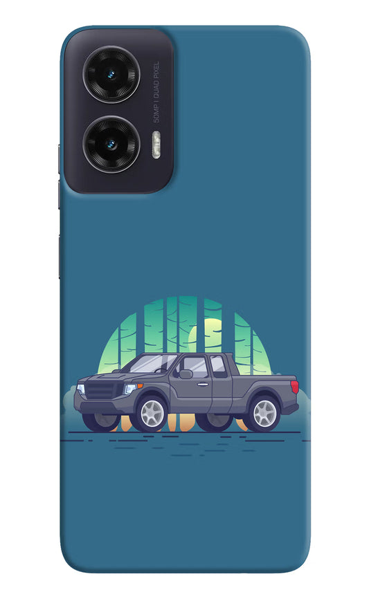 Retro Garage Vibe Moto G35 5G Hard Case Back Cover by Casekaro