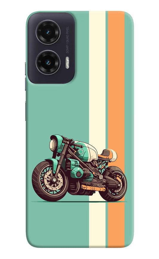 Striped Moto Drift Moto G35 5G Hard Case Back Cover by Casekaro