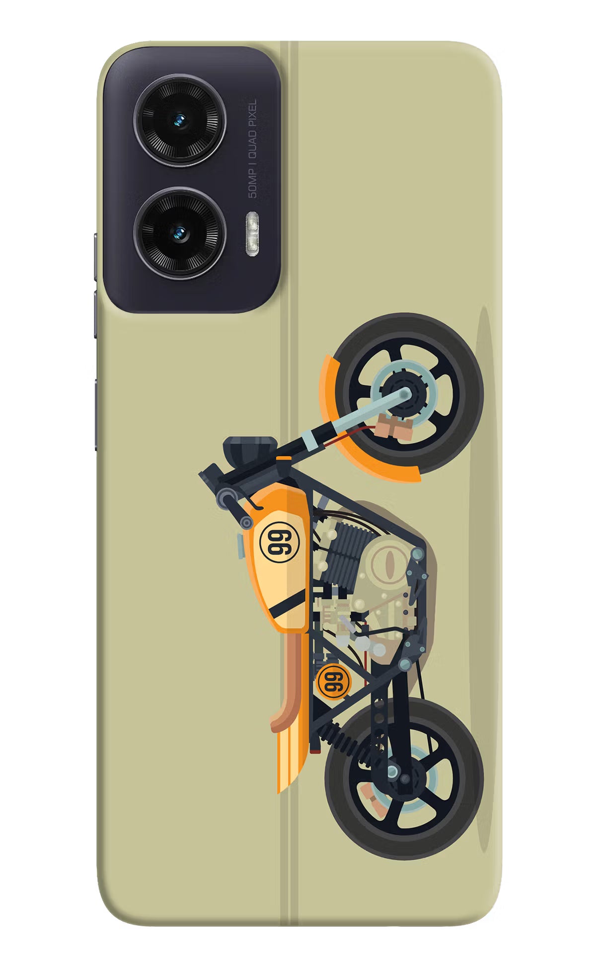 Vertical Speedster Moto G35 5G Hard Case Back Cover by Casekaro