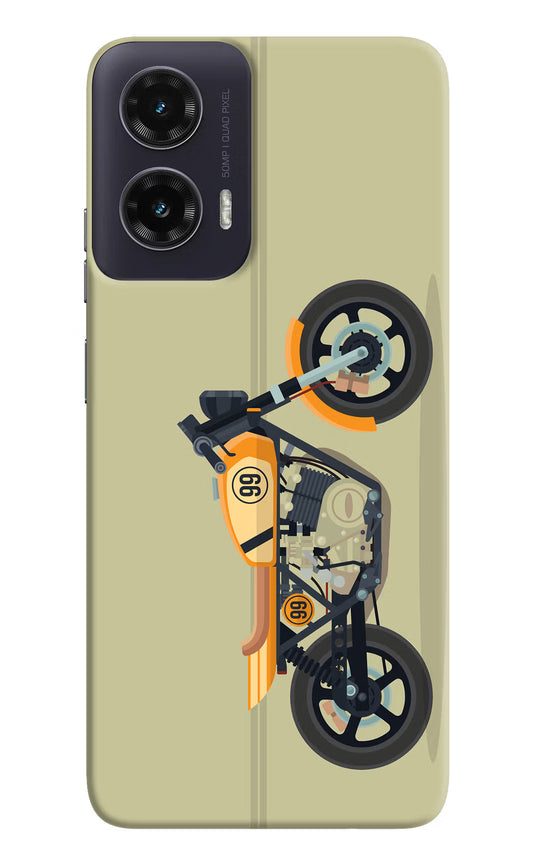 Vertical Speedster Moto G35 5G Hard Case Back Cover by Casekaro