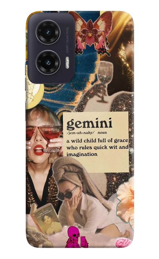 Gemini Zodiac Moto G35 5G Hard Case Back Cover by Casekaro