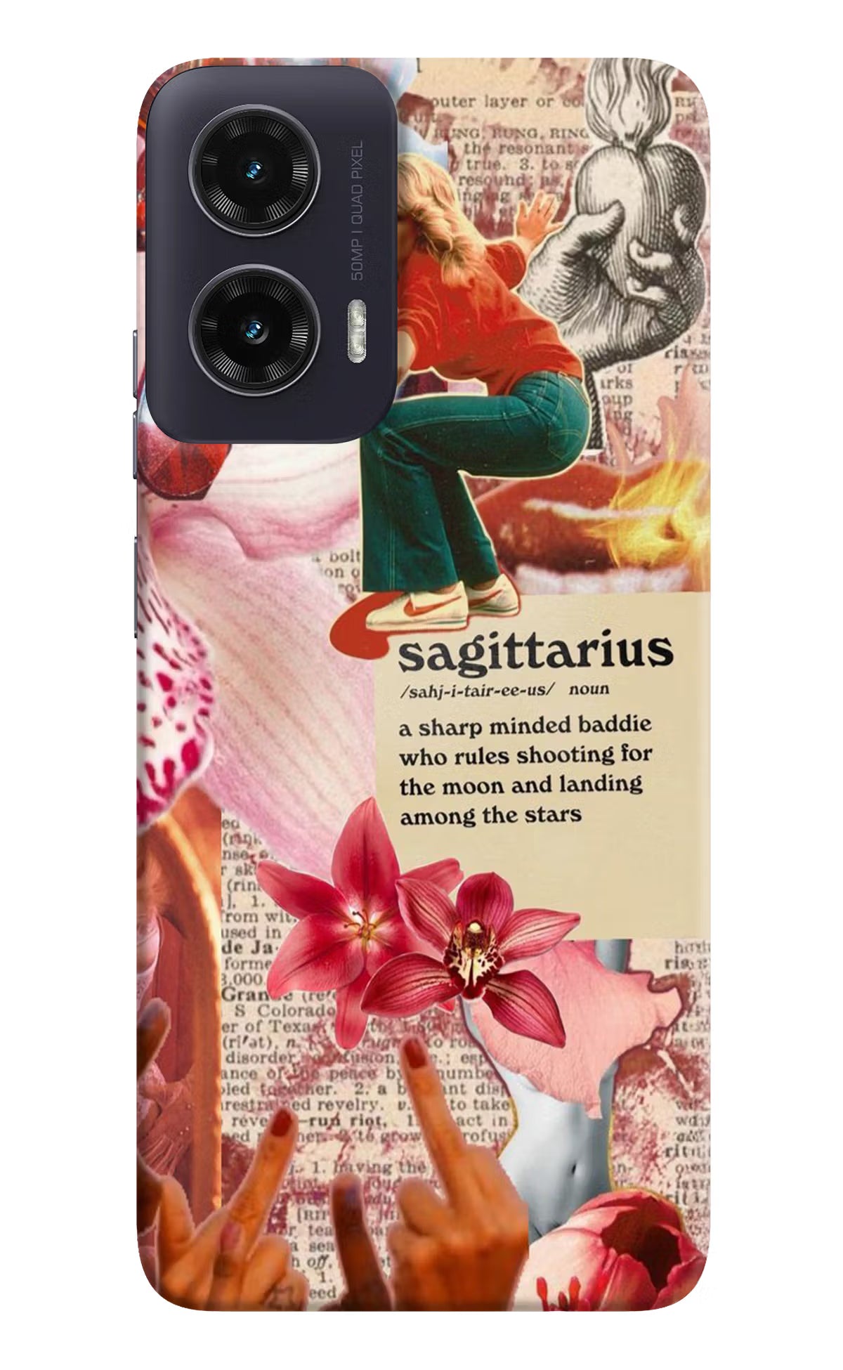 Sagittarius Zodiac Moto G35 5G Hard Case Back Cover by Casekaro