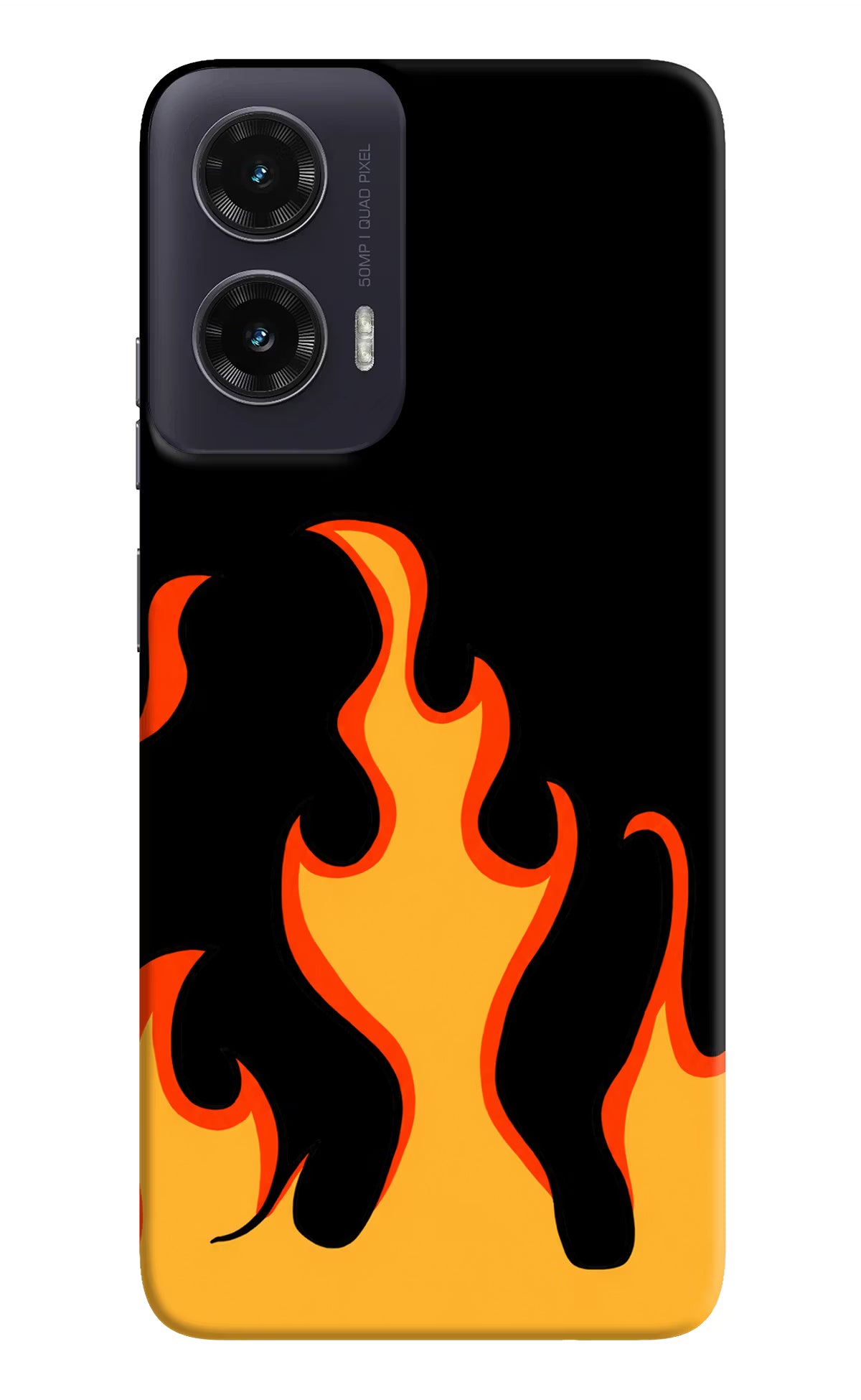 Fired Up – Black Moto G35 5G Hard Case Back Cover by Casekaro