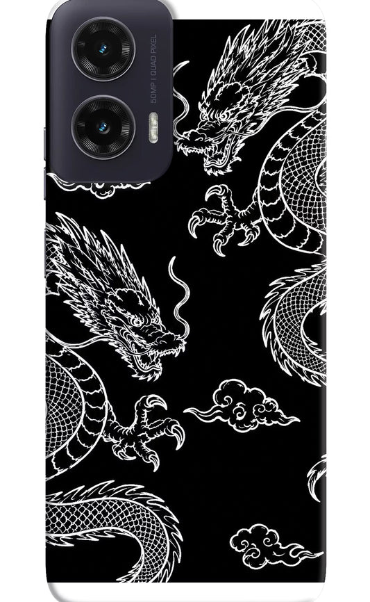Twin Dragons Moto G35 5G Hard Case Back Cover by Casekaro