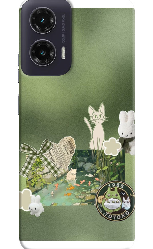 Aesthetic anime Moto G35 5G Hard Case Back Cover by Casekaro