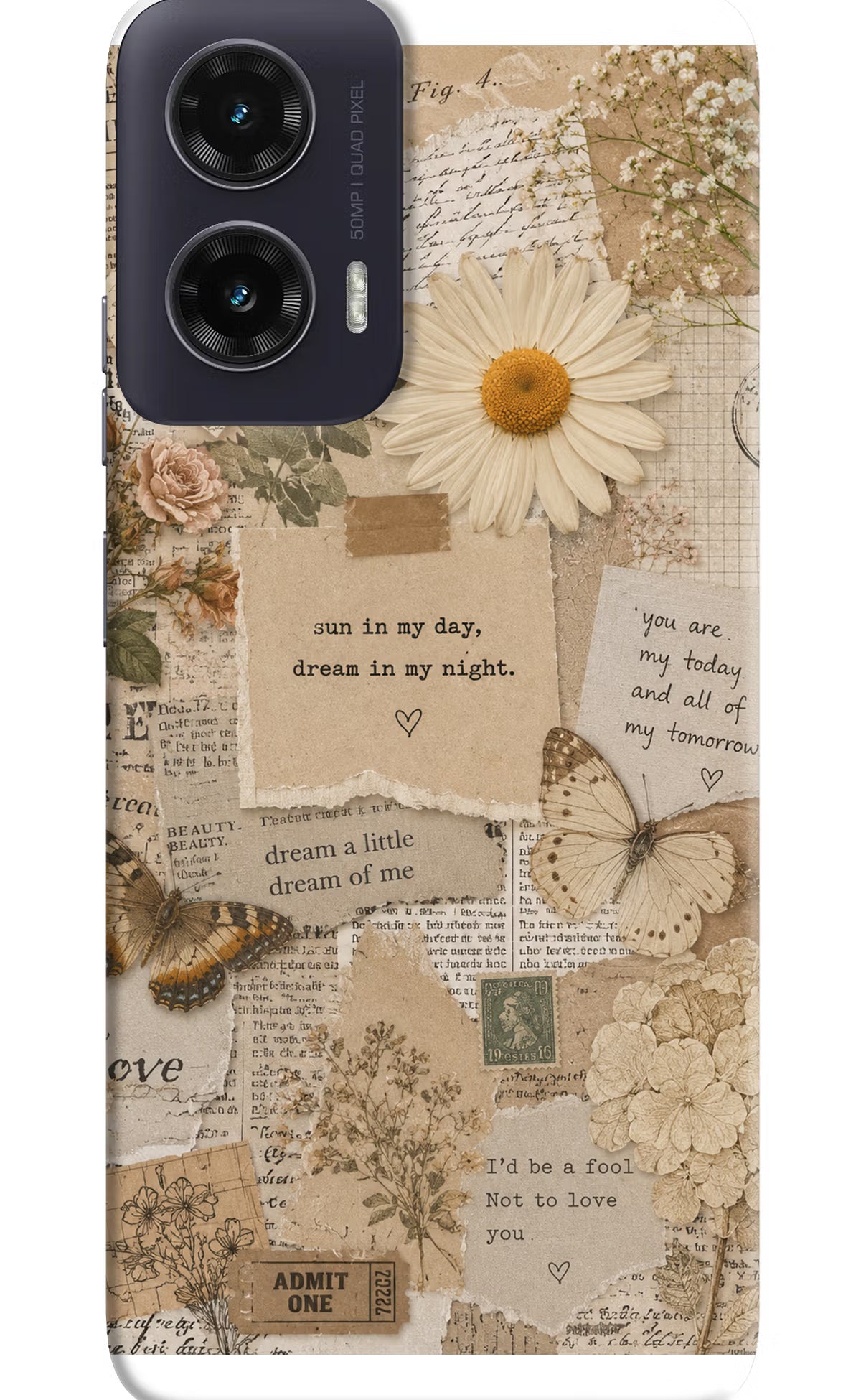 Vintage case Moto G35 5G Back Cover