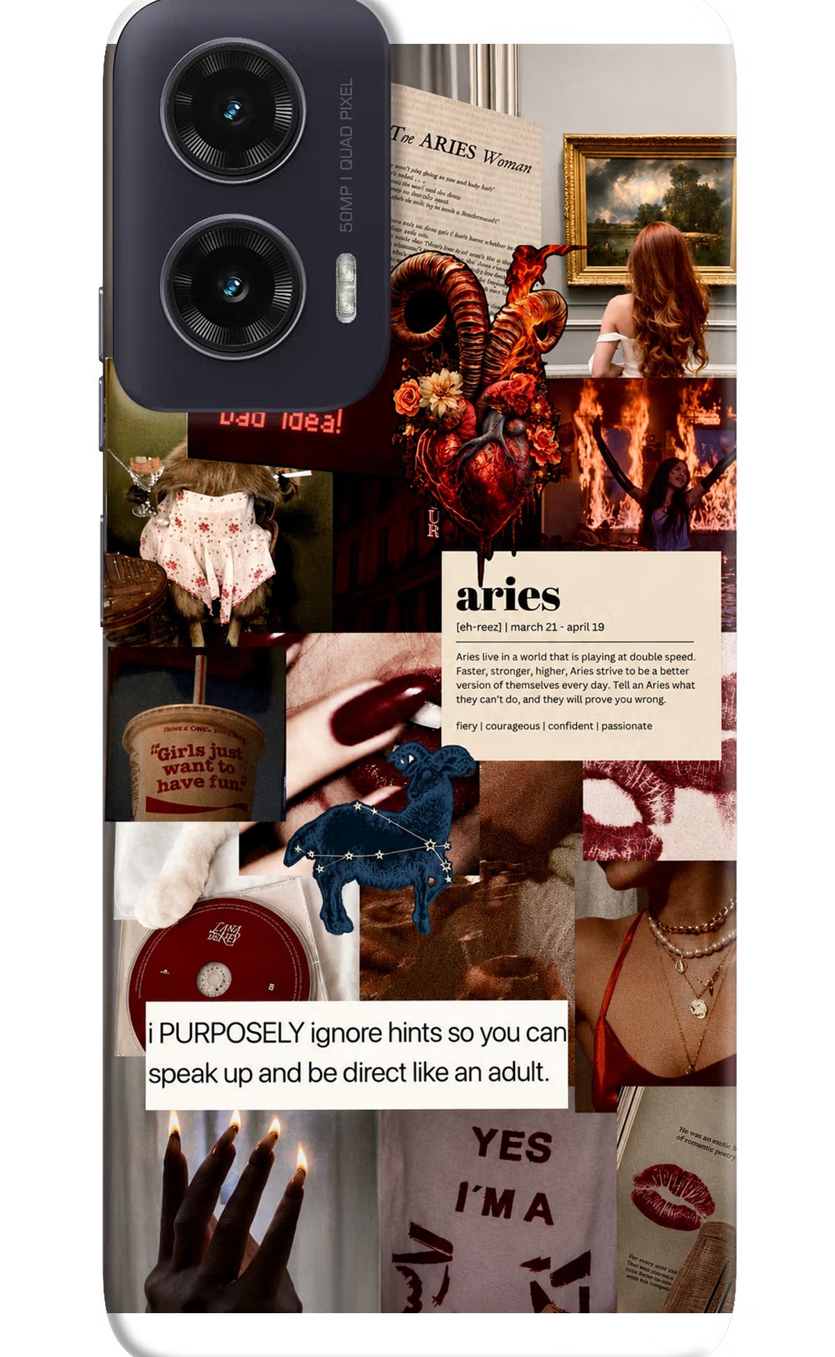Zodiac Aries Moto G35 5G Back Cover