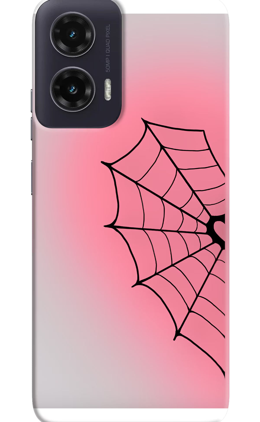 Pink Web Moto G35 5G Back Cover, Hard case
