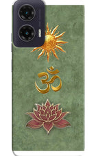 Om & Lotus Moto G35 5G Back Cover