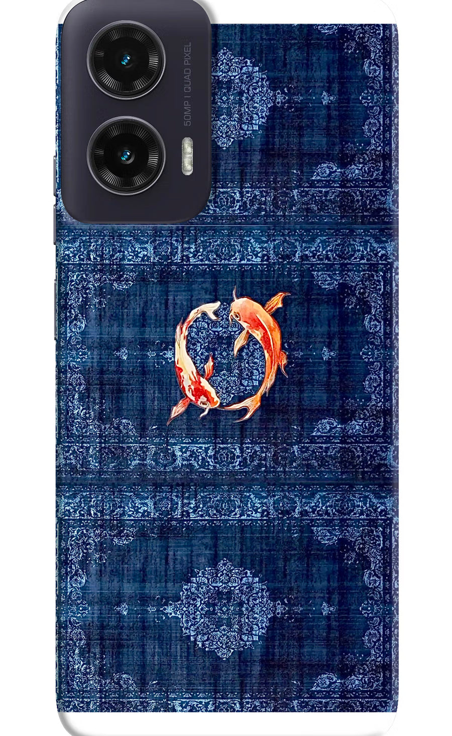 Koi Blue Moto G35 5G Back Cover, Hard case