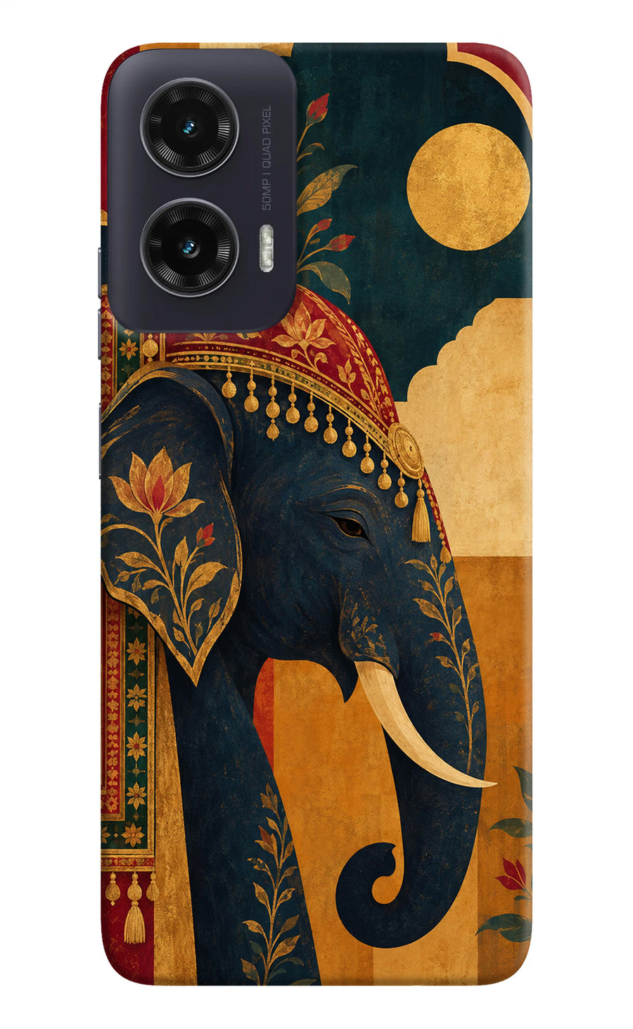 Royal Elephant Moto G35 5G Back Cover, Hard case