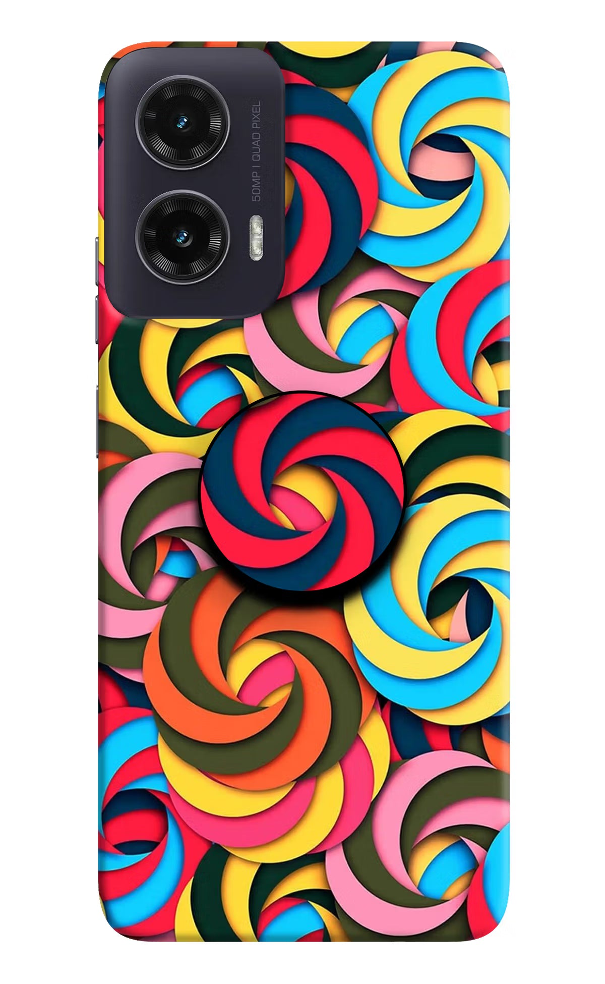 Spiral Pattern Moto G35 5G Pop Case by Casekaro
