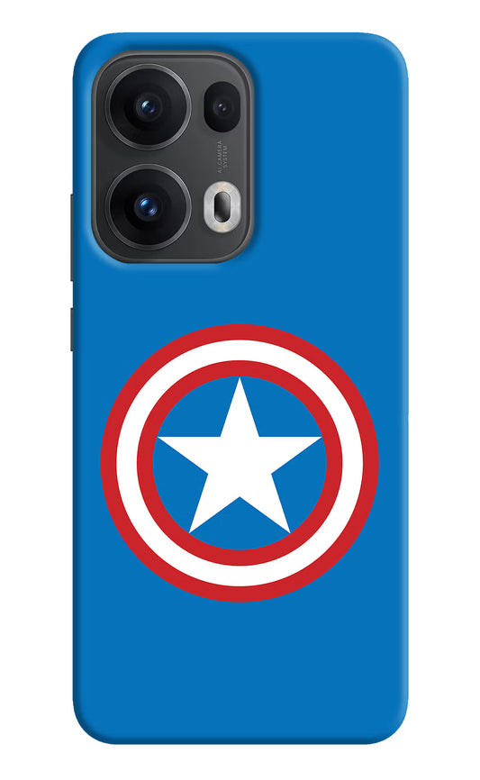 Captain America Logo Oppo Reno13 Pro 5G Hard Case Back Cover by Casekaro