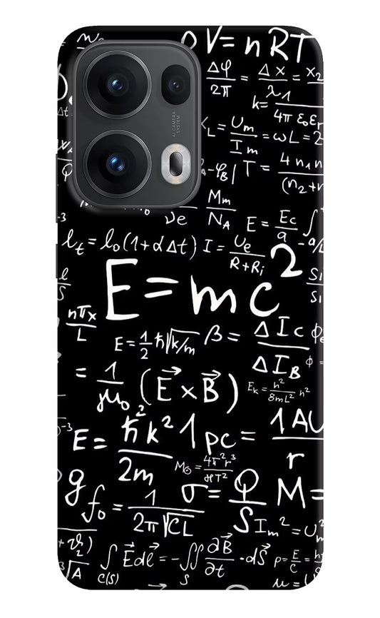Physics Formula Oppo Reno13 Pro 5G Hard Case Back Cover by Casekaro