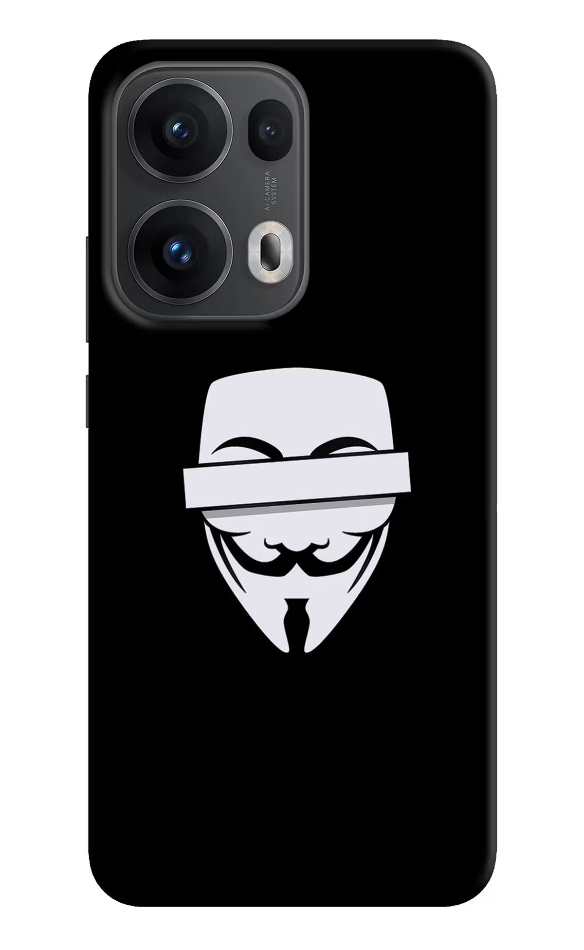 Anonymous Face Oppo Reno13 Pro 5G Hard Case Back Cover by Casekaro