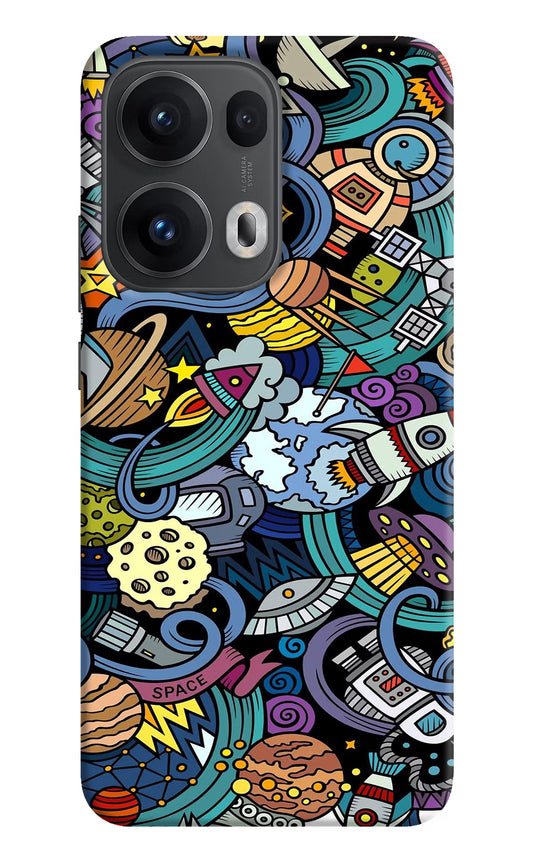 Space Abstract Oppo Reno13 Pro 5G Hard Case Back Cover by Casekaro