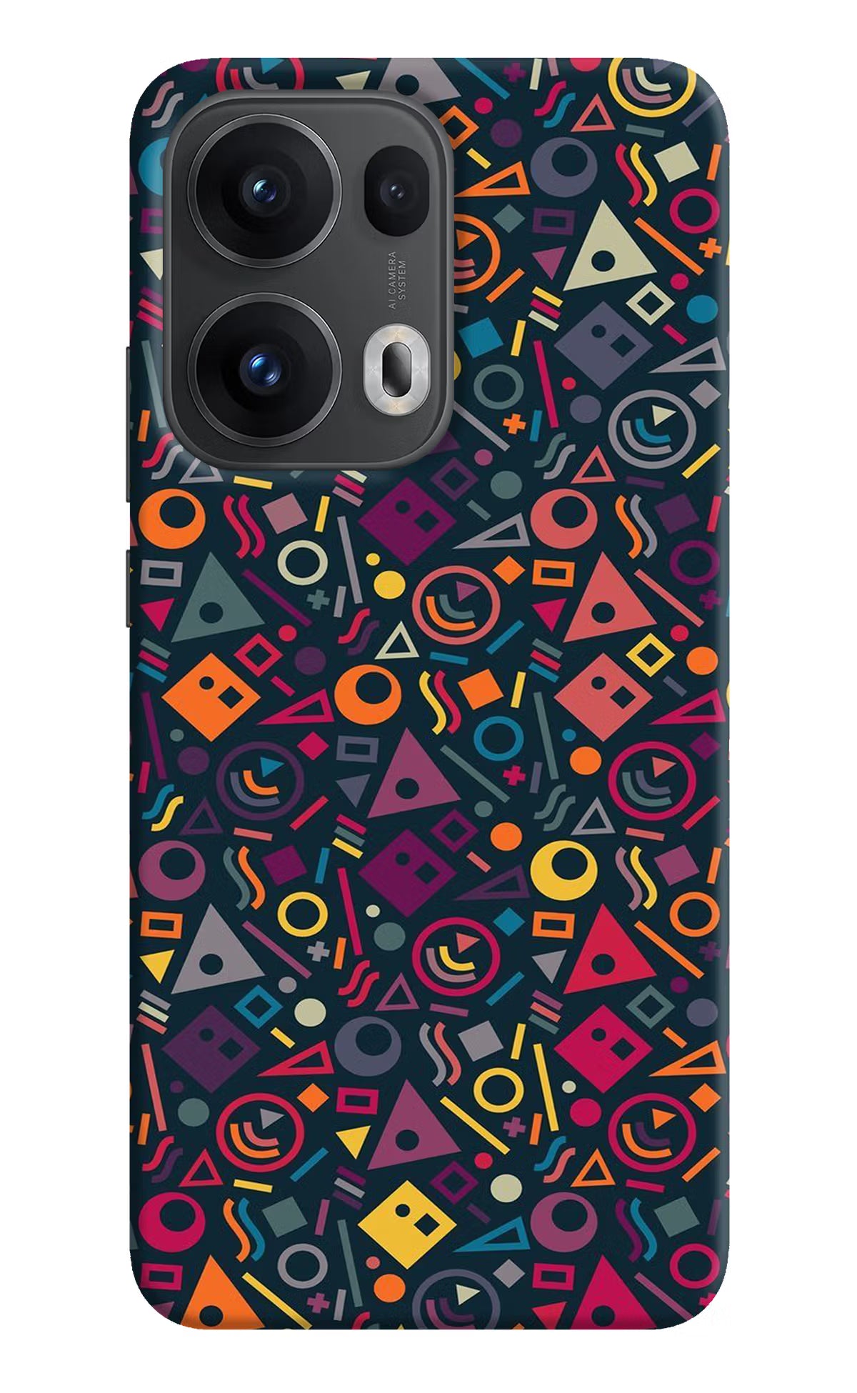 Geometric Abstract Oppo Reno13 Pro 5G Hard Case Back Cover by Casekaro