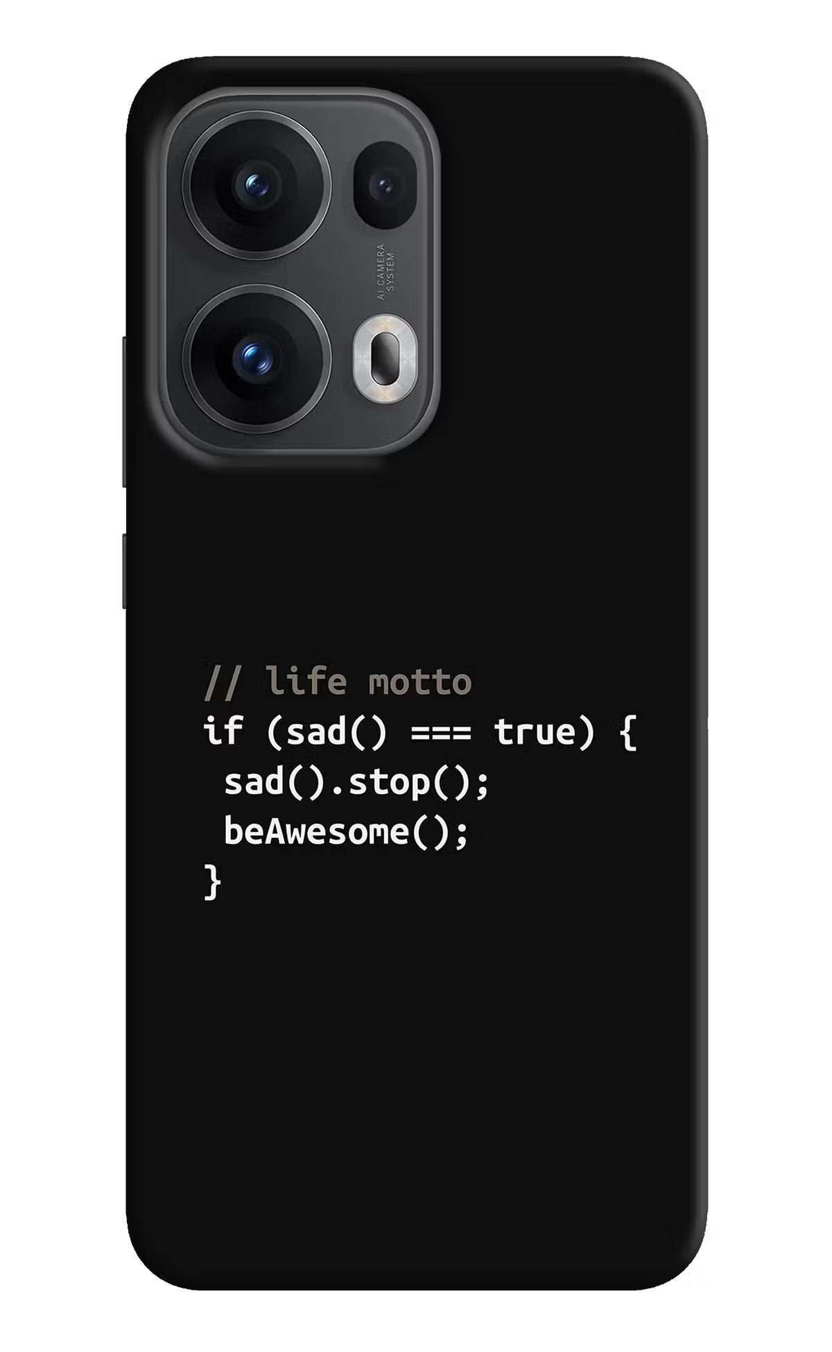 Life Motto Code Oppo Reno13 Pro 5G Hard Case Back Cover by Casekaro