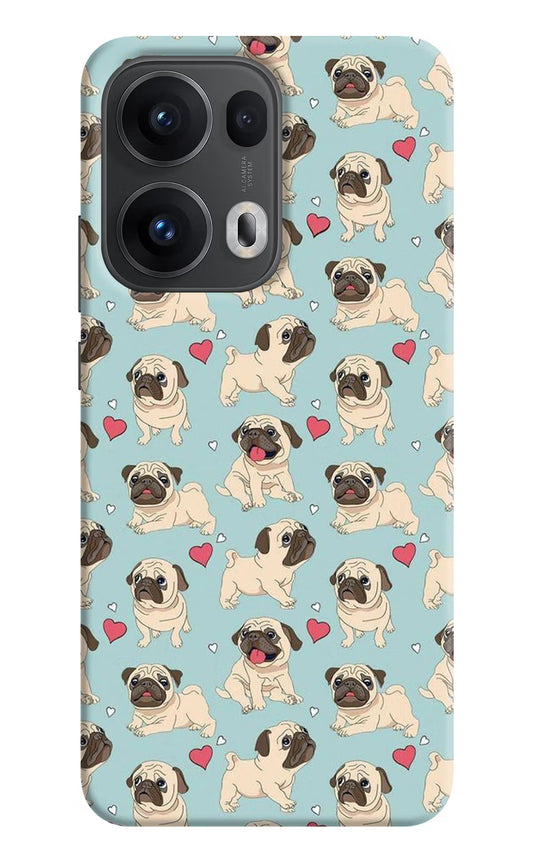 Pug Dog Oppo Reno13 Pro 5G Hard Case Back Cover by Casekaro
