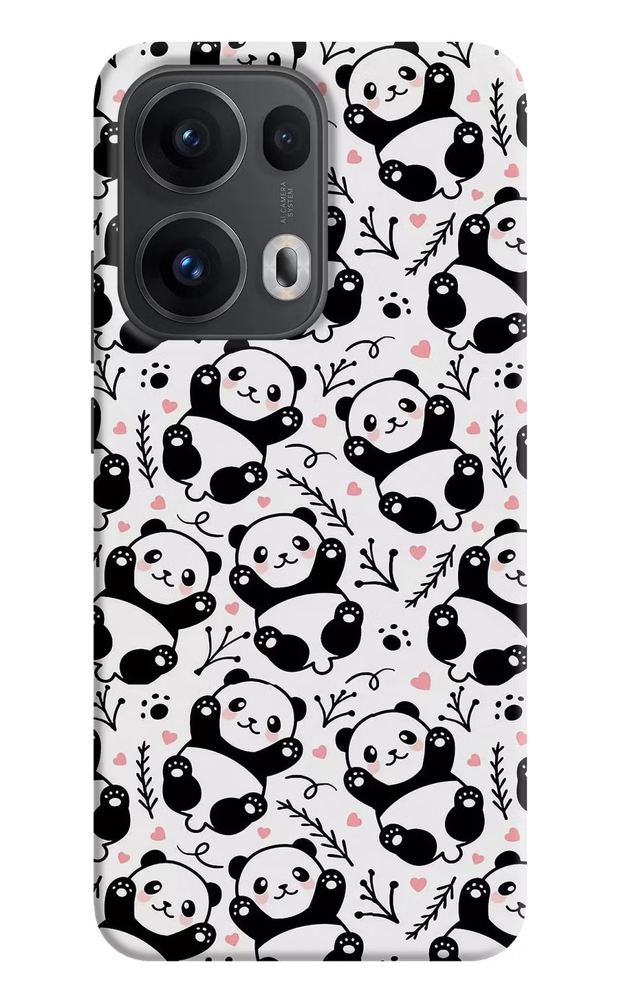 Cute Panda Oppo Reno13 Pro 5G Back Cover, Hard case