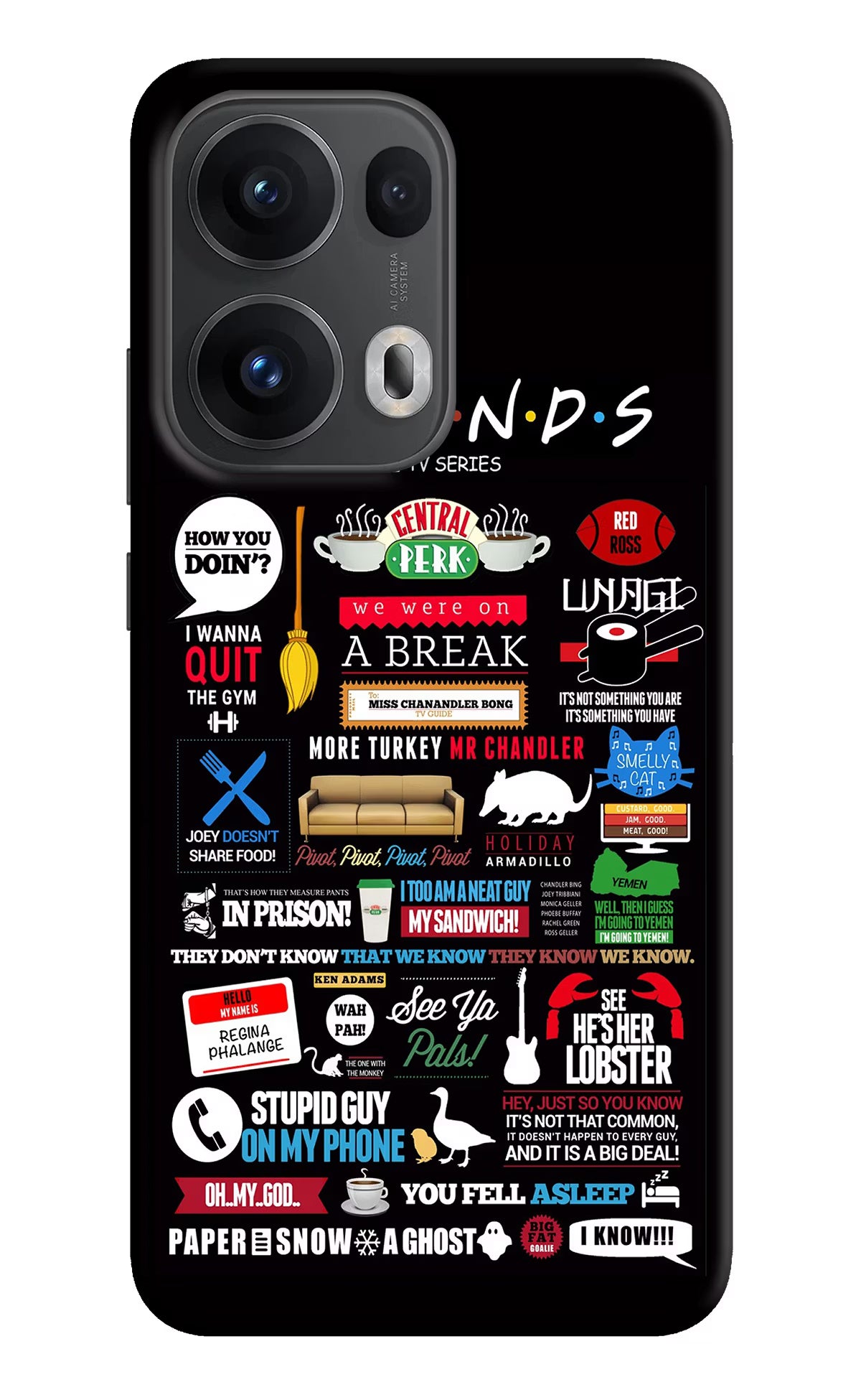 FRIENDS Oppo Reno13 Pro 5G Hard Case Back Cover by Casekaro