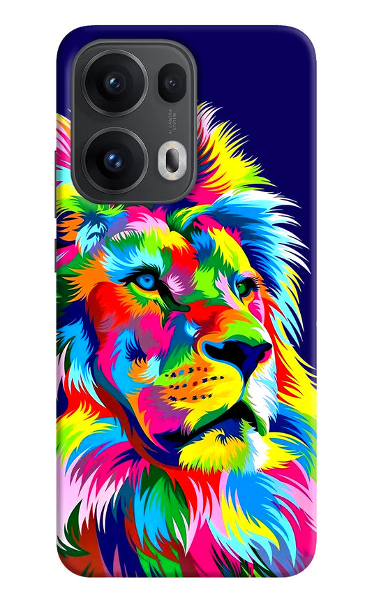 Vector Art Lion Oppo Reno13 Pro 5G Hard Case Back Cover by Casekaro