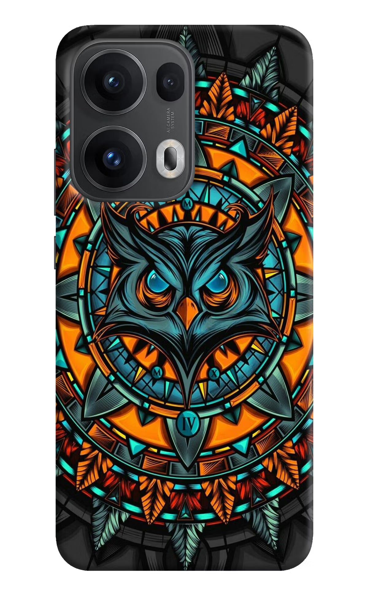 Angry Owl Art Oppo Reno13 Pro 5G Hard Case Back Cover by Casekaro