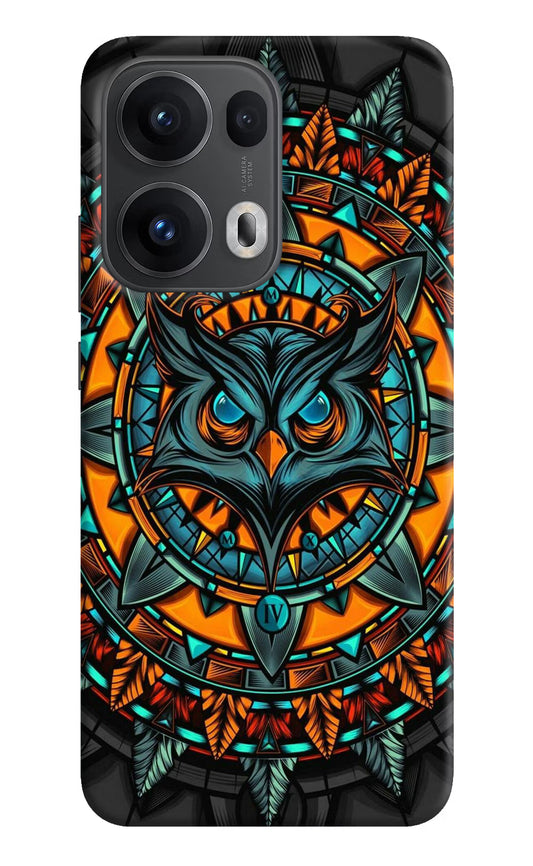 Angry Owl Art Oppo Reno13 Pro 5G Hard Case Back Cover by Casekaro