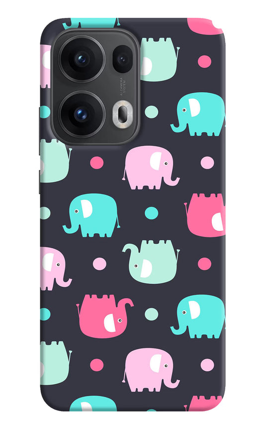 Elephants Oppo Reno13 Pro 5G Hard Case Back Cover by Casekaro