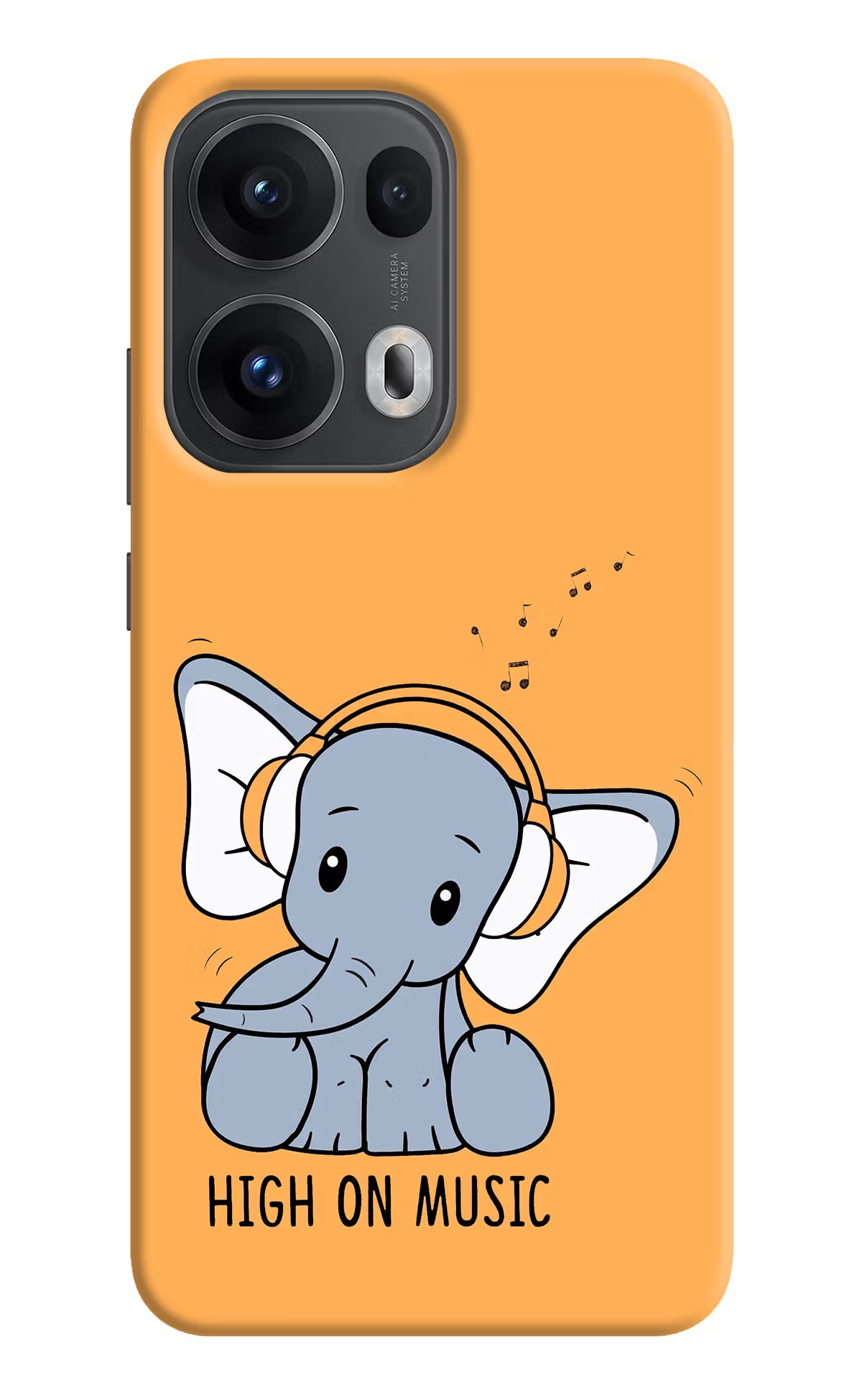 High On Music Oppo Reno13 Pro 5G Hard Case Back Cover by Casekaro