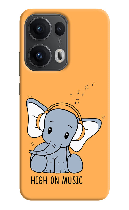 High On Music Oppo Reno13 Pro 5G Hard Case Back Cover by Casekaro