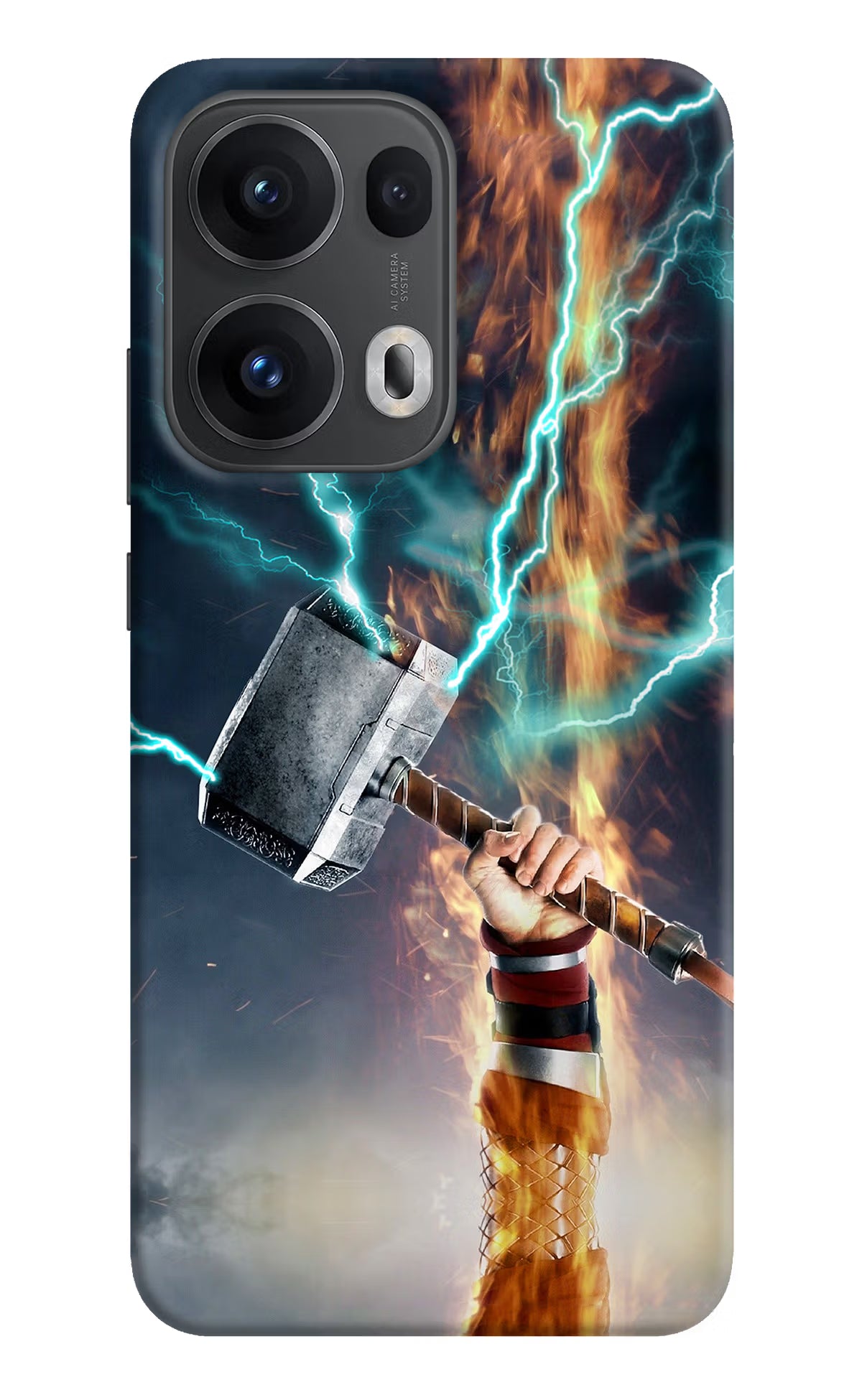 Thor Hammer Mjolnir Oppo Reno13 Pro 5G Hard Case Back Cover by Casekaro