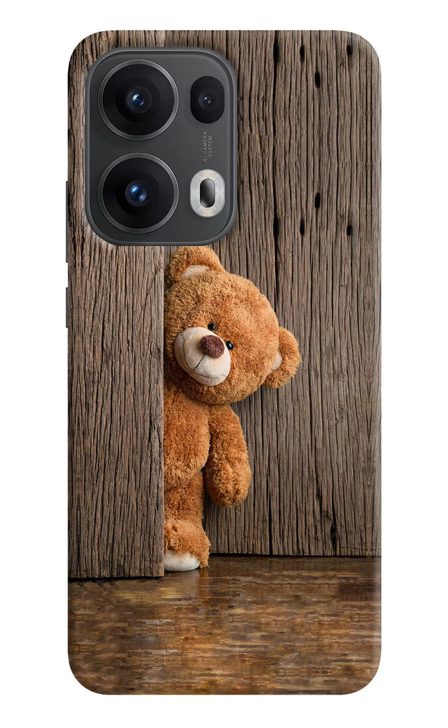 Teddy Wooden Oppo Reno13 Pro 5G Hard Case Back Cover by Casekaro