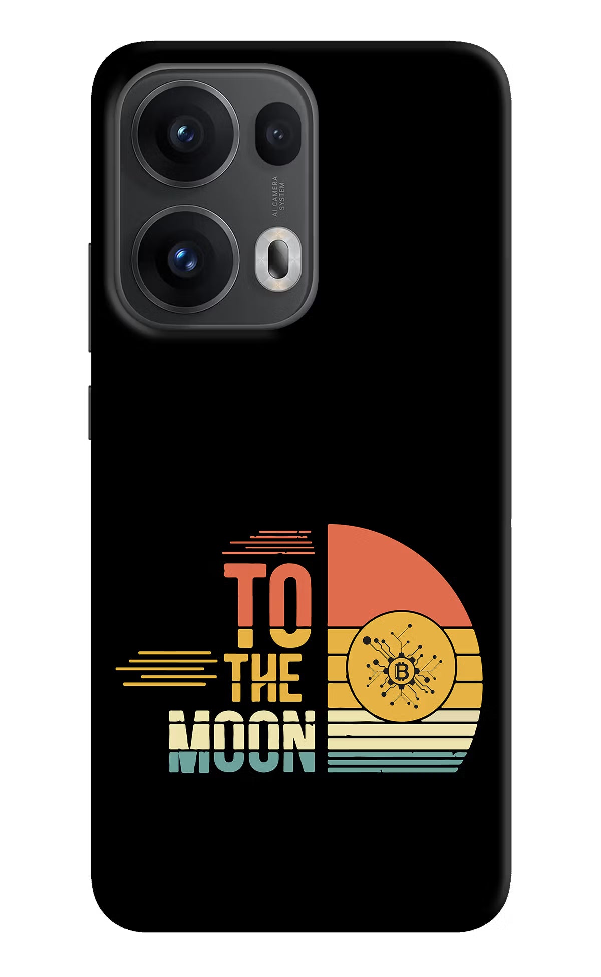 To the Moon Oppo Reno13 Pro 5G Hard Case Back Cover by Casekaro