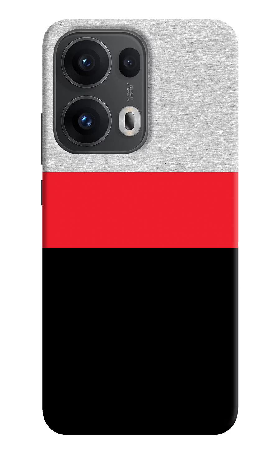 Tri Color Pattern Oppo Reno13 Pro 5G Back Cover, Hard case